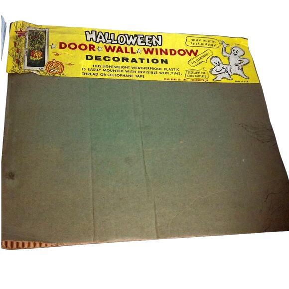 Star Band Co Other - Vintage Halloween Door Wall Window Decoration Package ONLY AS IS